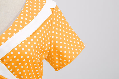 Vintage Polk Dot Women Dresses