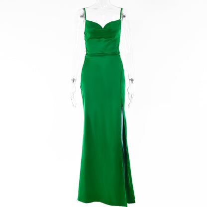 Sexy Backless Spaghetti Straps Evening Party Dresses