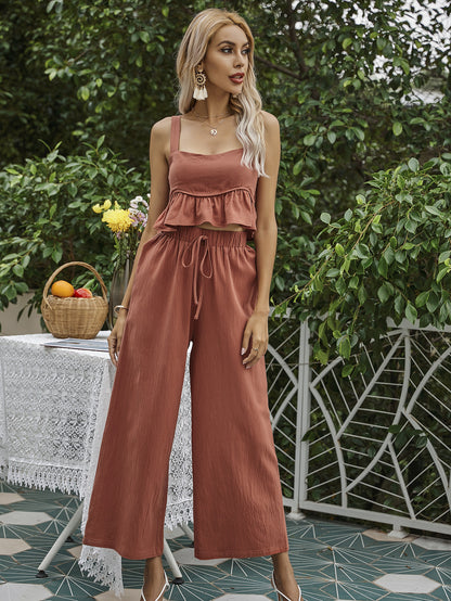 Casual Women Summer Two Pieces Suits