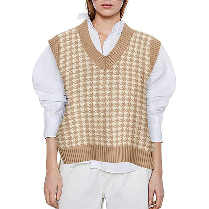 Fashion Sleeveless Women Knitting Vest