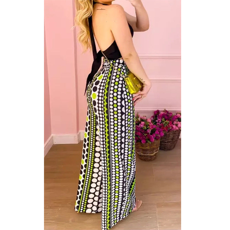 Sexy Summer Two Pieces Halter Tops and Pants
