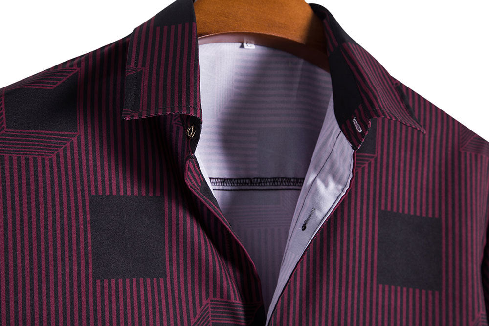 Casual Summer Short Sleeves Striped Shirts