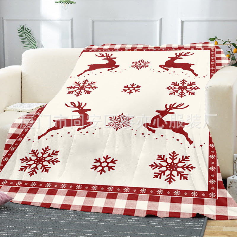 Merry Christmas Fleece Throw Blankets