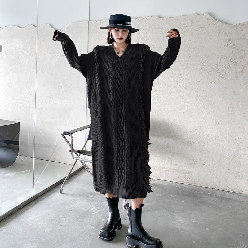 Fashion Winter Knitting Long Dresses
