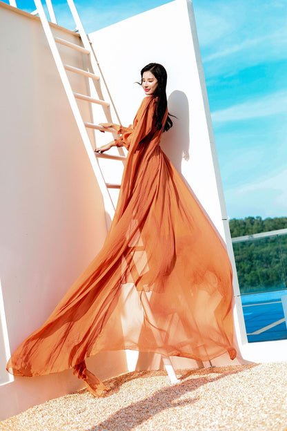 Vintage Fairy Summer Beach Long Dresses