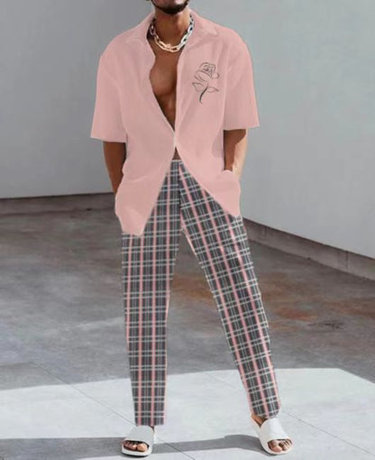 Casual Short Sleeves T Shirts and Pants for Women