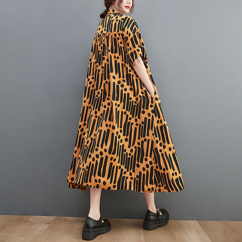 Casual Summer Chiffon Plus Sizes Long Cozy Dresses