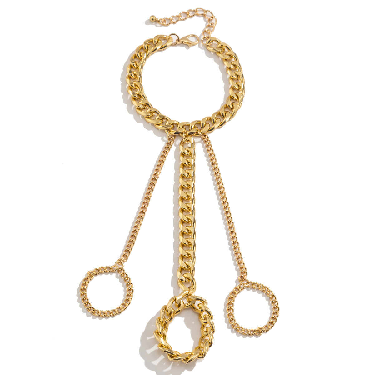 Hip Hop Fashion Metal Finger Bracelets for Women