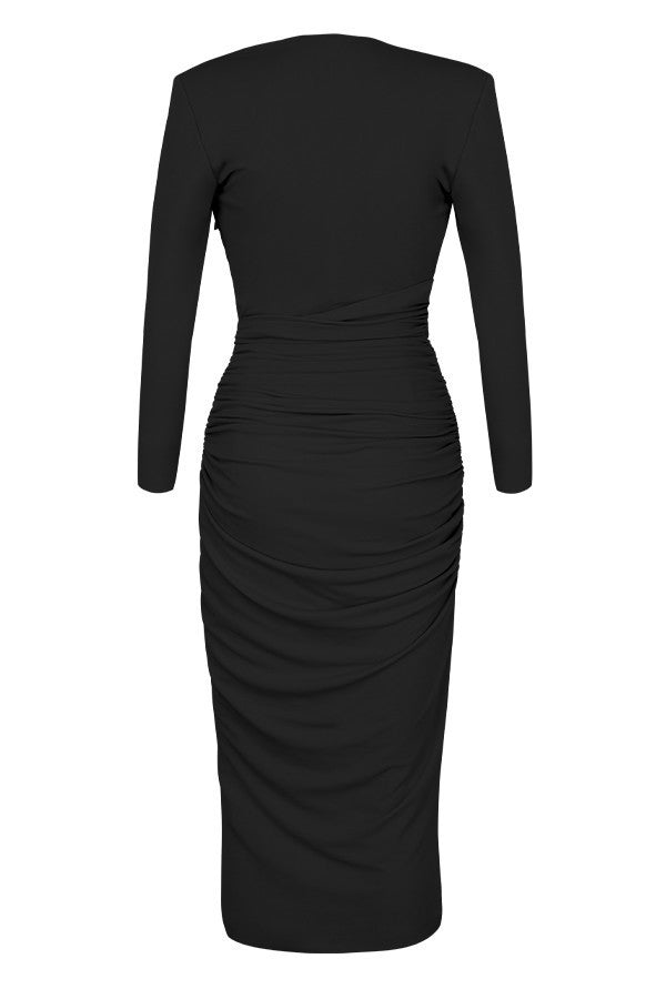 Sexy Ruffled Split Front Irregular Long Party Dresses