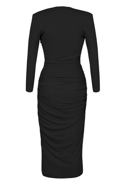 Sexy Ruffled Split Front Irregular Long Party Dresses