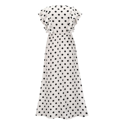 Summer Sexy Dot Print Long Summer Beach Dresses