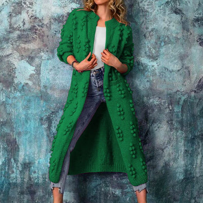 Casual Knitted Long Cardigan Coats for Women