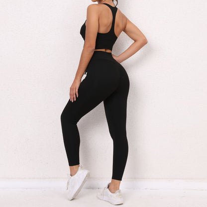Sexy Drawstring Elastic Sports Yoga Suits for Women