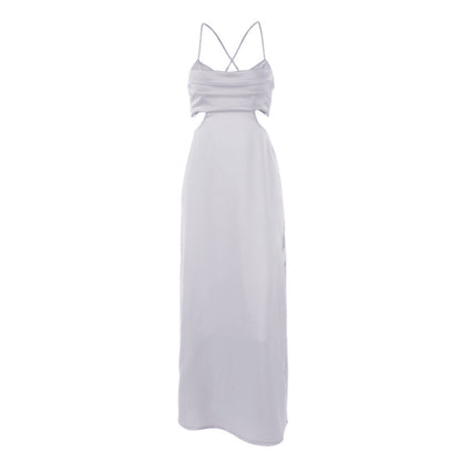 Summer Stain Backless Women Party Dresses