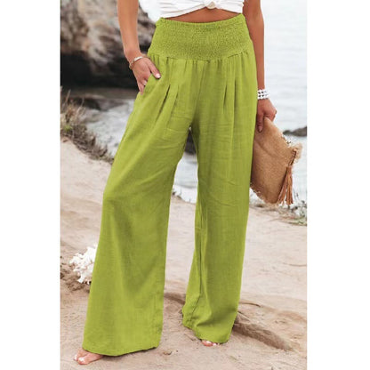 Casual Linen Summer Wide Legs Pants for Women
