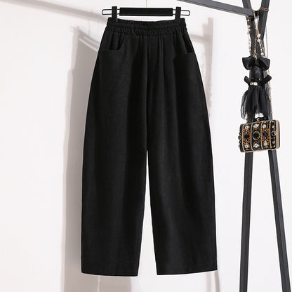 Plus Sizes Fall Wide Legs Pants for Women