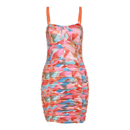 Sexy Backless Straps Summer Bodycon Dresses