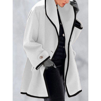 Plus Sizes Women Woolen Overcoat