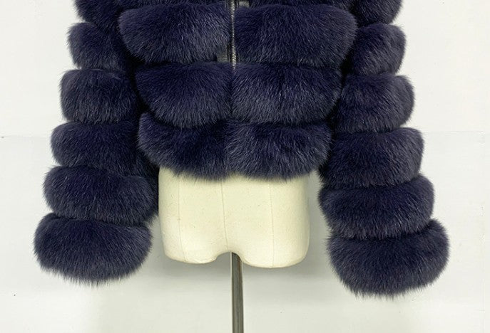 Fashion Artificial Faux Fur Short Overcoats for Women
