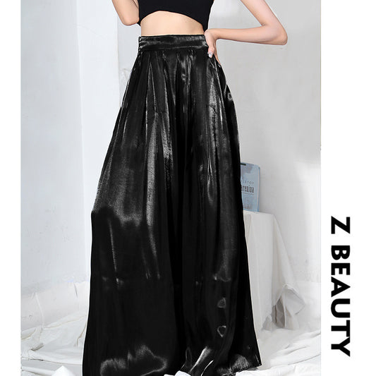 Summer High Waist Women Wide Leg Pants