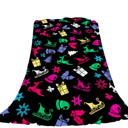 Merry Christmas Soft Fleece Throw Blankets
