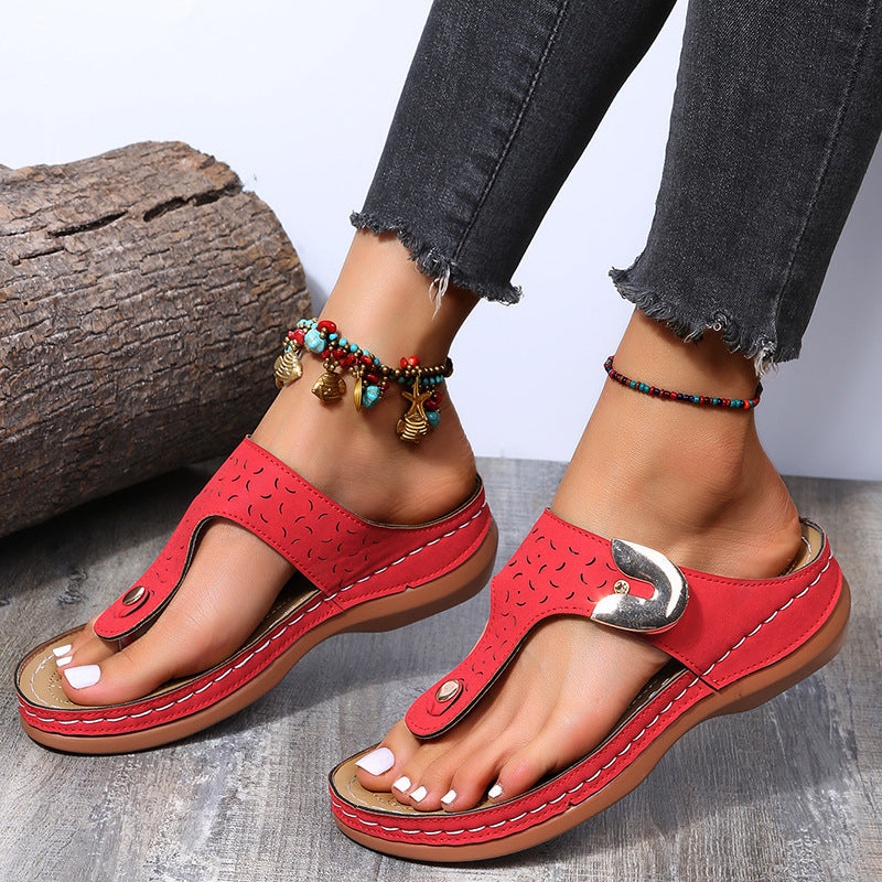 Summer Flip Flop PU Summer Beach Slippers