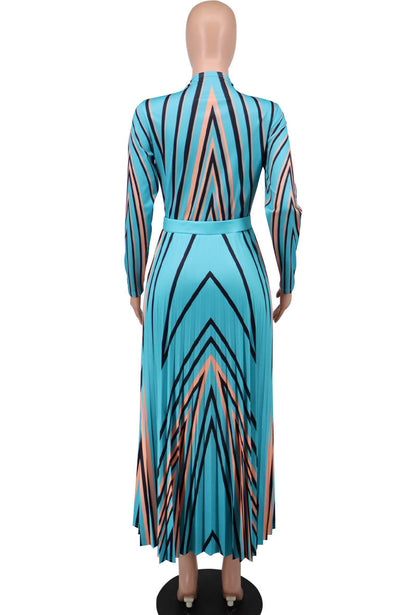 Women Floral Print Long Sleeves Dresses