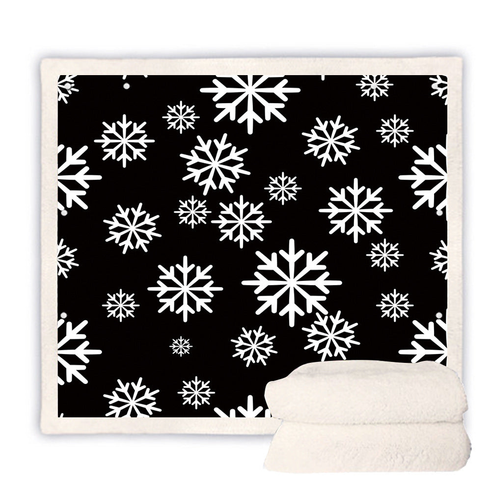 2 In 1 Warm Soft Throw Blanket for Christmas