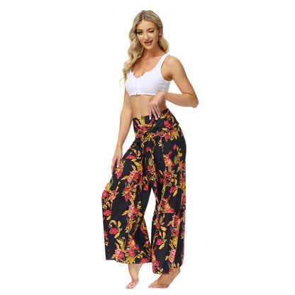 Casual Dyed Trumpet Pants for Women