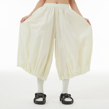 Designed Summer Plus Sizes Cropped Pants