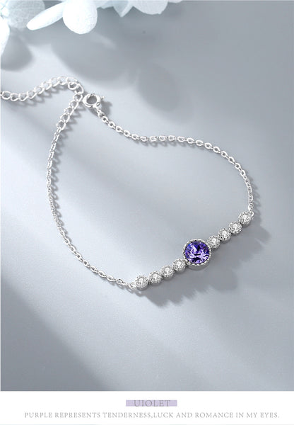 Romantic Luxury Crystal Sliver Bracelet for Women