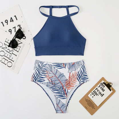 Sexy High Waist Two Pieces Summer Bikini Swimsuits