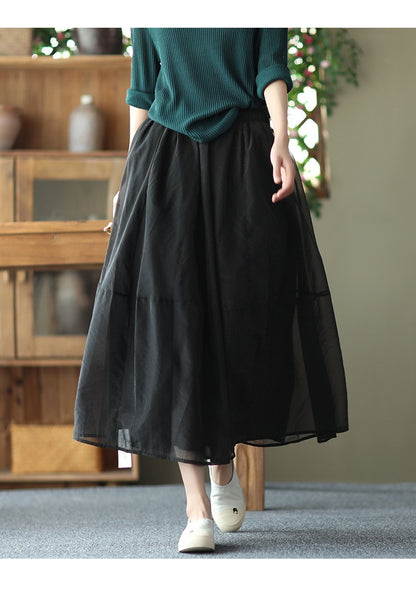 Summer Organza Elegant Women Skirts