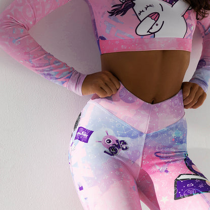 Sexy Unicorn Print Sports Suits
