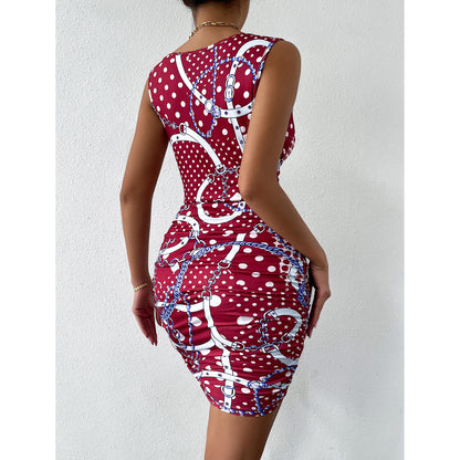 Sexy Women Two Pieces Sheath Mini Dresses