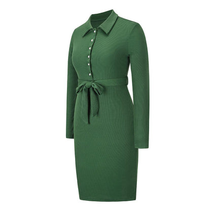 Women Knitting Pullover Bodycon Dresses-STYLEGOING