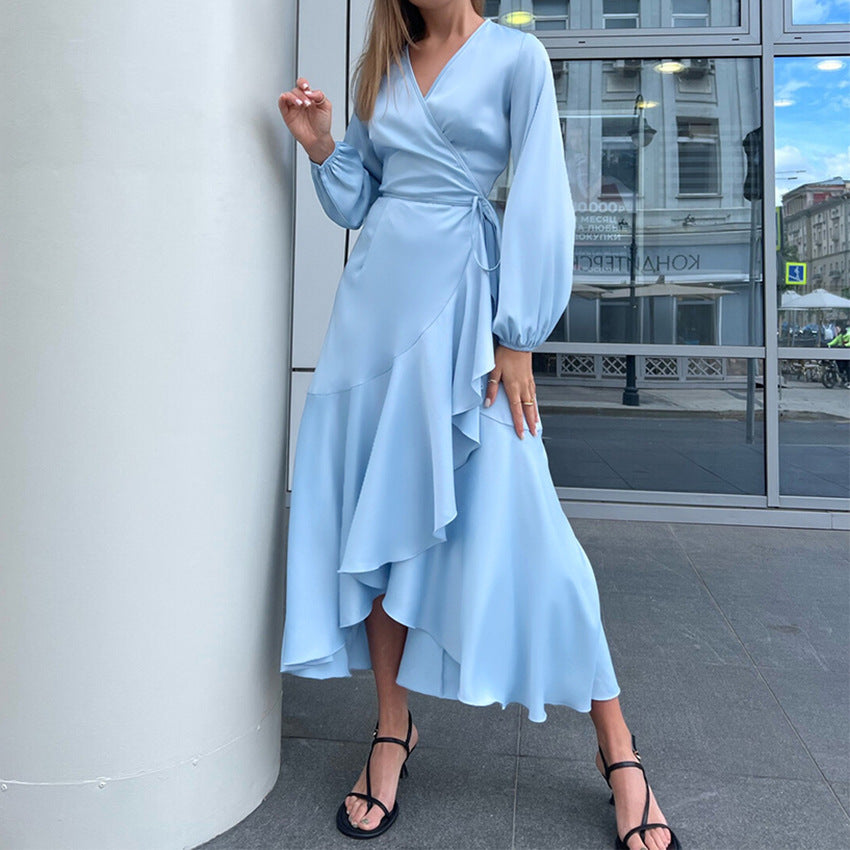 Elegant High Waist Long Sleeves Dresses