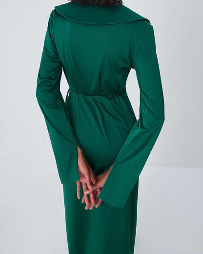 Green French Style Long Dresses for Women