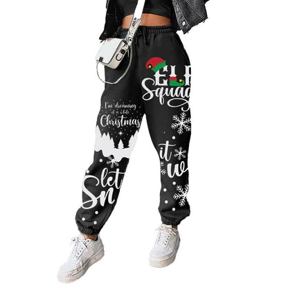 Casual Christmas Harem Pants for Women