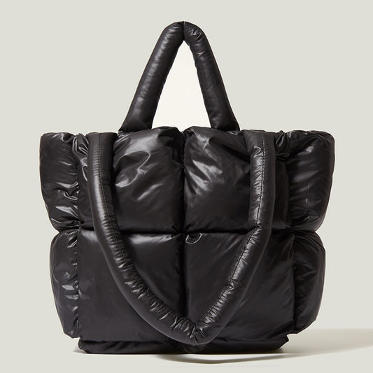 Fashion Down Women Handbags for Winter