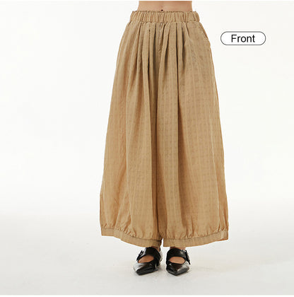 Vintage Designed Plus Sizes Summer Wide Legs Pants