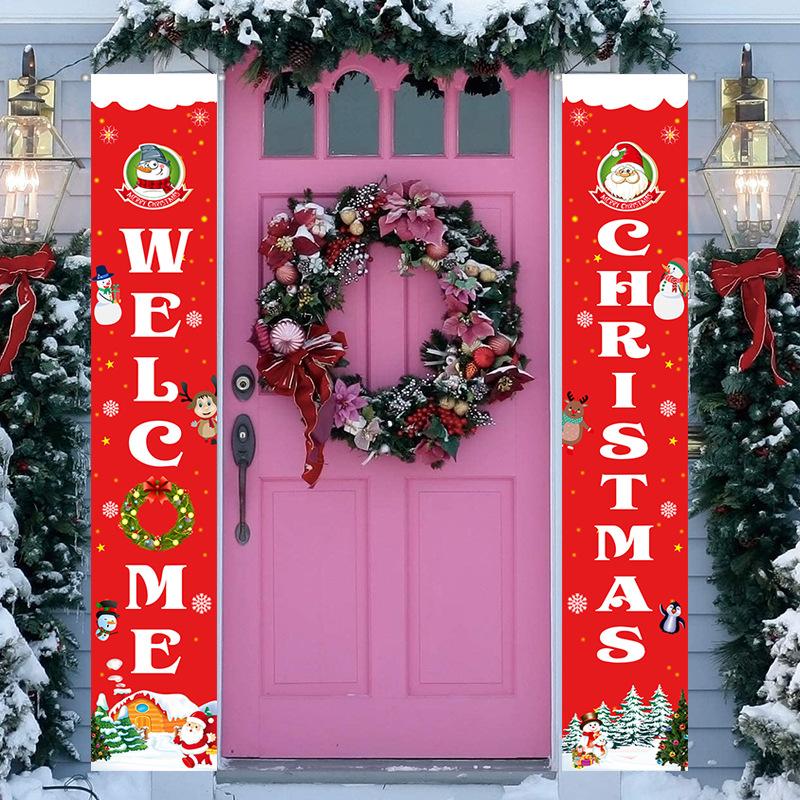 Merry Christmas Day Couplet  Door Decoration