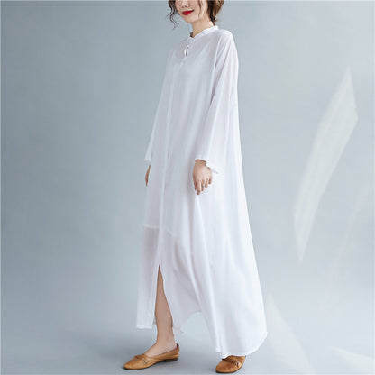 Women Stand Collar Plus Sizes T Shirts Dresses
