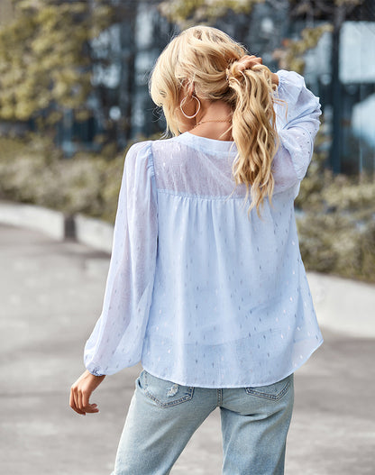 Casual Women Long Sleeves Blouses