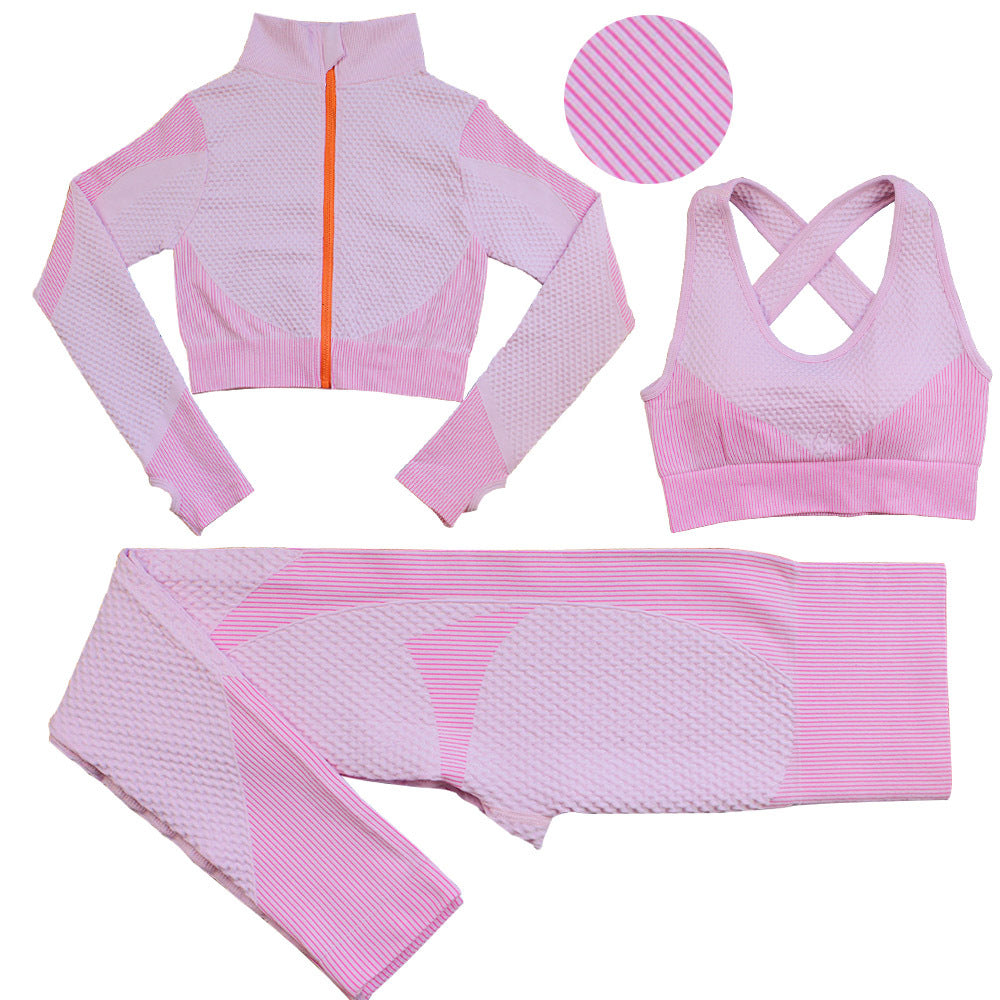 Sexy Body Buidling Sporting 3pcs Suits for Women