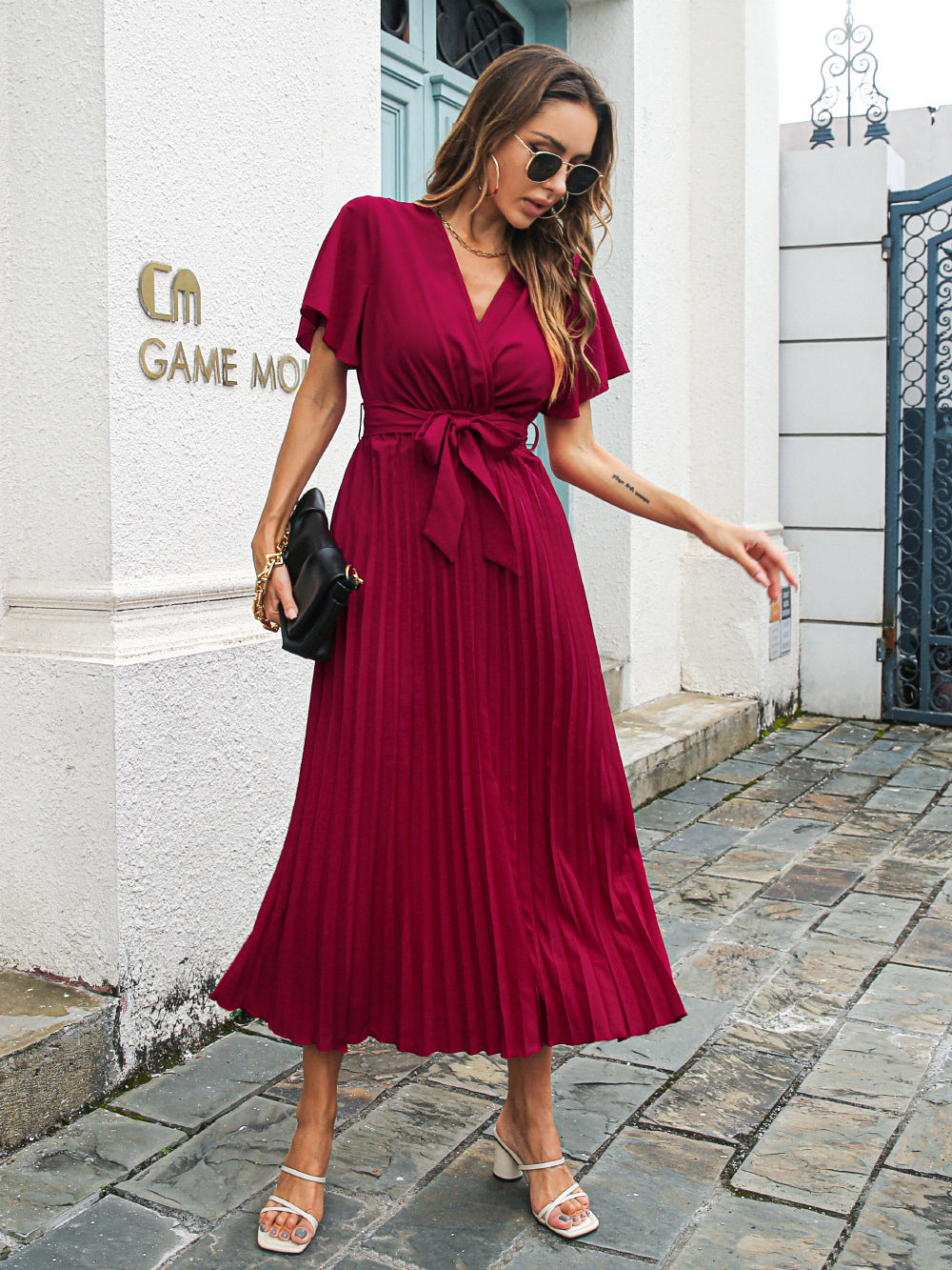 Leisure Ruffled Chiffon Summer Daily Dresses