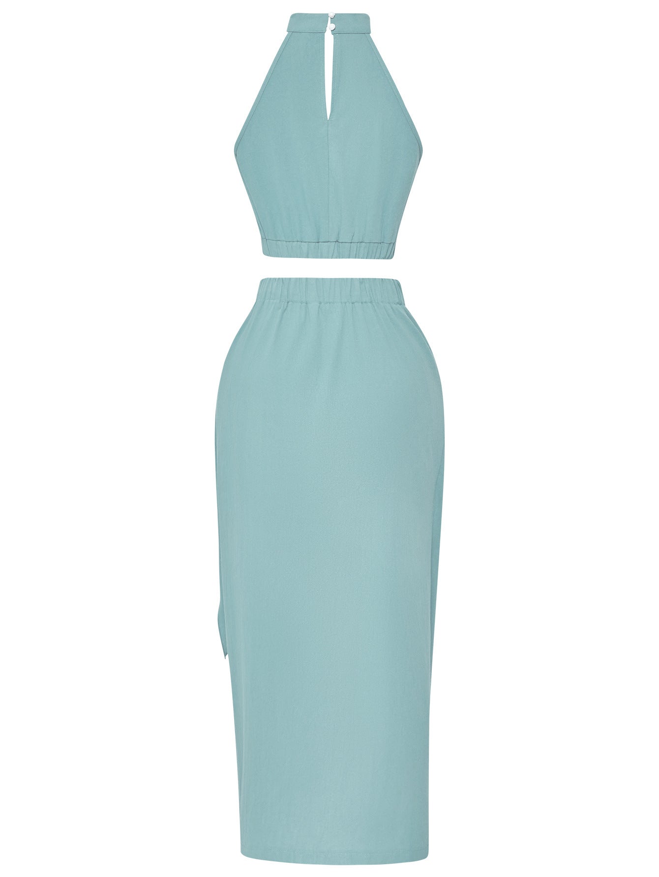 Sexy Halter Sleeves Top & Skirts Suits for Women