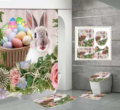 Happy Easter Day Shower Curtain Sets
