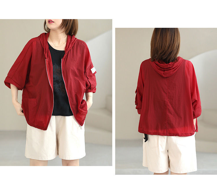 Casual Plus Sizes Sun Proof Summer Women Coat