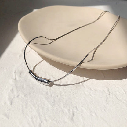 Eggplant Design Sterling Sliver Necklace for Women